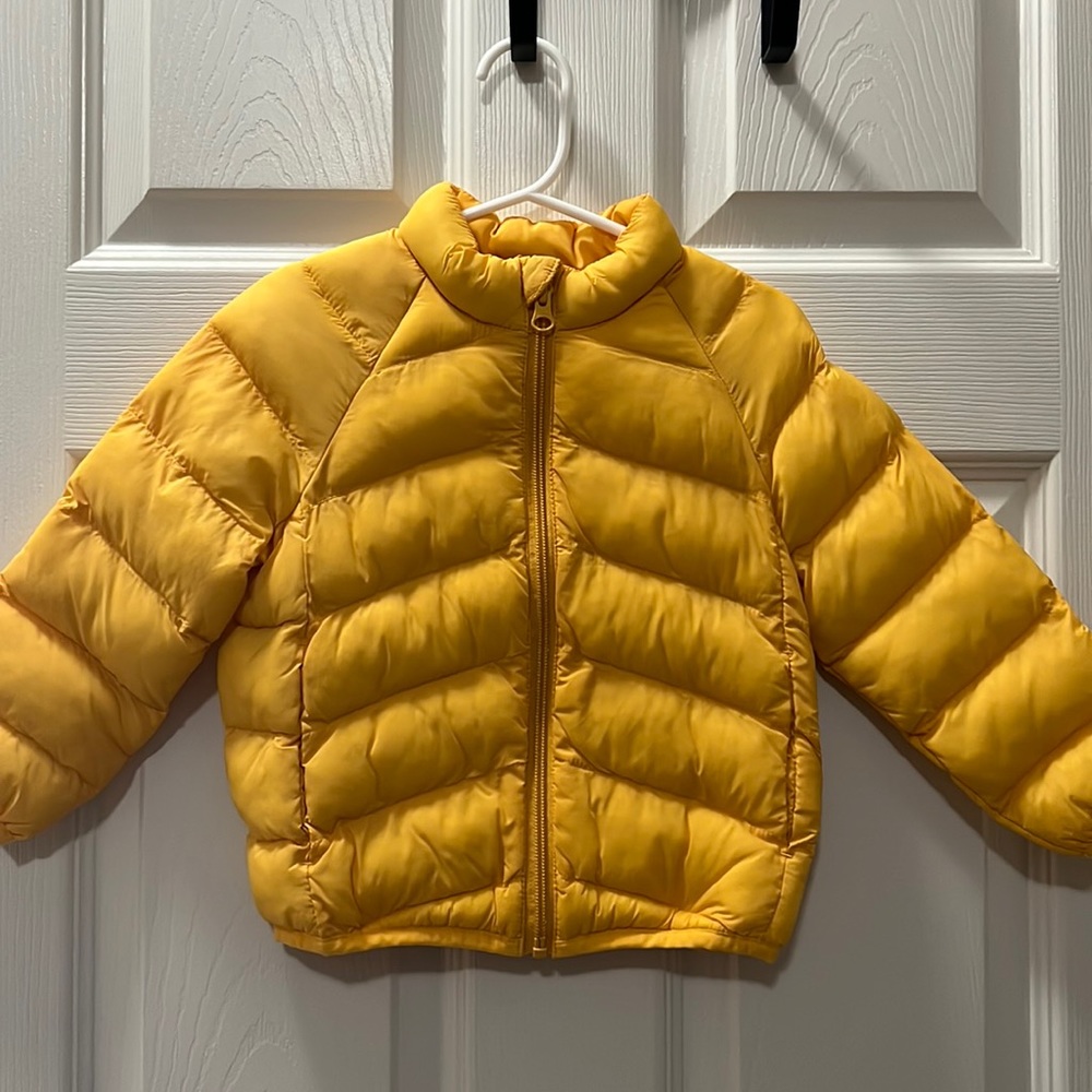 Baby/Toddler Yellow Puffer Coat